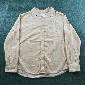 Goodfellow yellow long sleeved corduroy button up